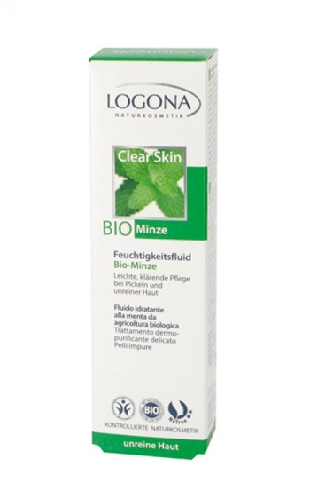 Logona Clear Skin Fluid nawilżający z bio-miętą