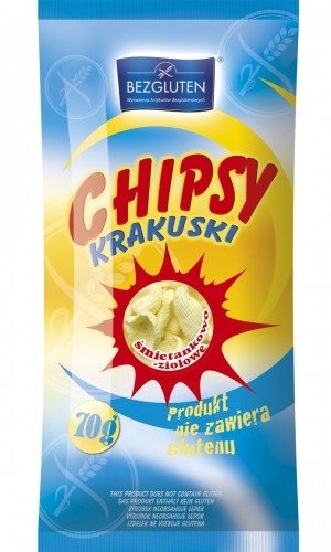 Chipsy o smaku śmietanowo - ziołowym 70g