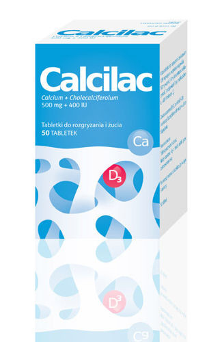 CALCILAC x 50 tabletek do rozgryzania i żucia