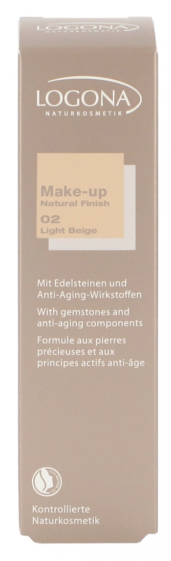 Logona Podkład w kremie Natural Finish 02 jasny beż