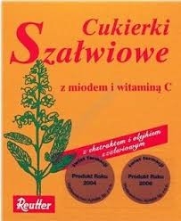 Cukierki szałwiowe z miodem i witaminą C