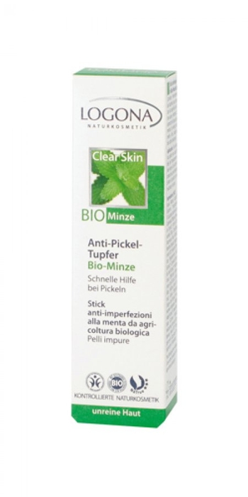 Logona Clear Skin Aplikator przeciwtrądzikowy z bio-miętą