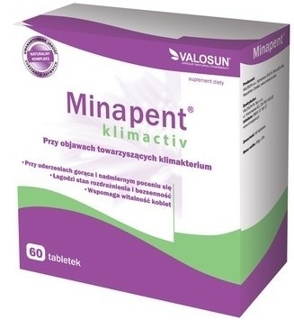 Minapent klimactiv 60 tab - łagodzi skutki menopauzy