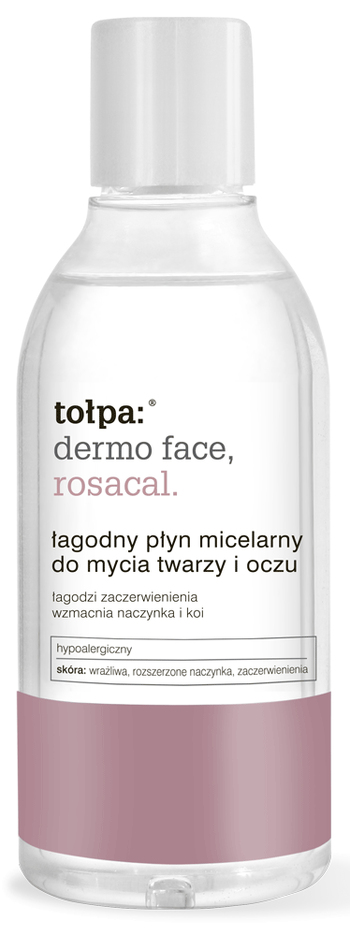 łagodny płyn micelarny do mycia twarzy i oczu