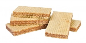 Wafelki z nadzieniem orzechowym 100g
