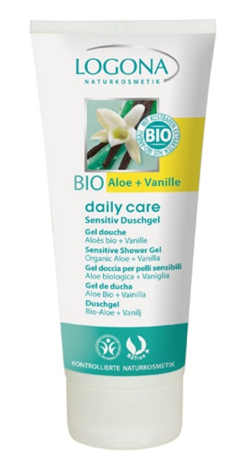 Logona Daily Care Sensitiv Żel pod prysznic  z bio-aloesem i wanilią