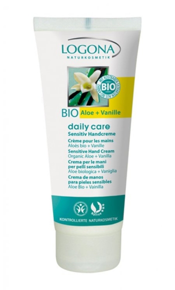 Logona Daily Care Sensitiv Krem do rąk z bio-aloesem i  wanilią