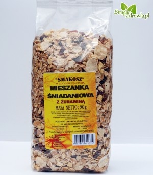 Mieszanka śniadaniowa z żurawiną 600g