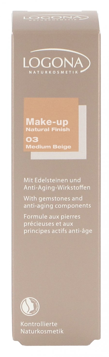 Logona Podkład w kremie Natural Finish 03 średni beż