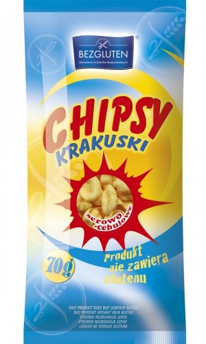 Chipsy o smaku serowo - cebulowym 70g